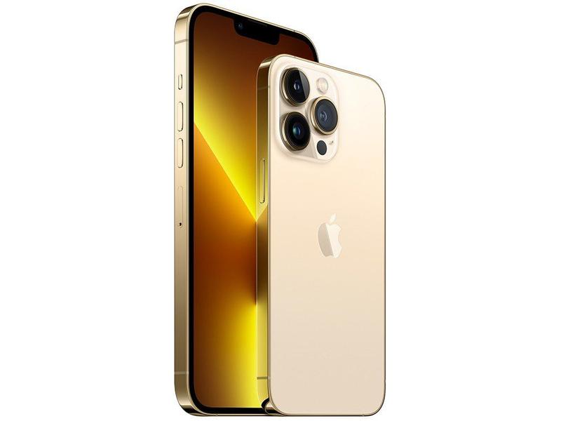 Apple iPhone 13 Pro Max 1TB Dourado Tela 6,7” - 12MP iOS - iPhone